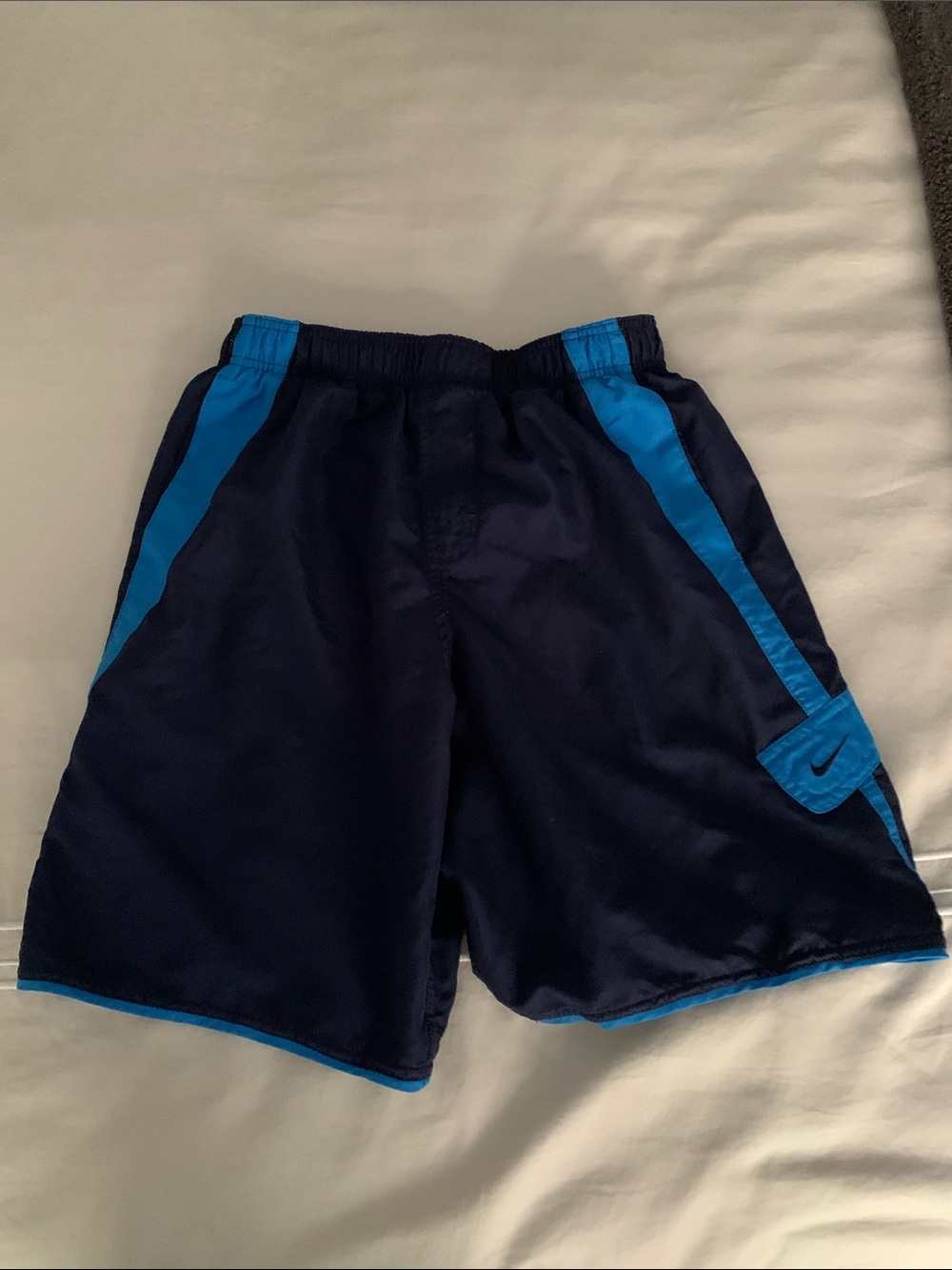 Nike Navy and Bright Blue Men's Swim Suit